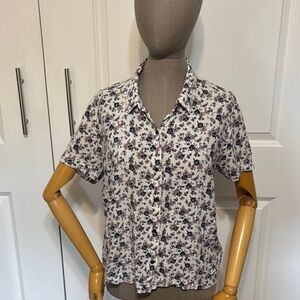 Vans Ditsy Floral Button-Up Shirt Size L